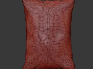 sachet of yogurt 3D Model
