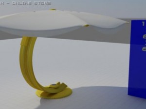 outdoor umbrella. kappa design 3D मॉडल