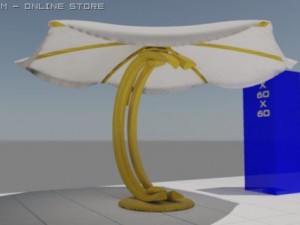 outdoor umbrella. kappa design 3D मॉडल