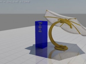 outdoor umbrella. kappa design 3D मॉडल