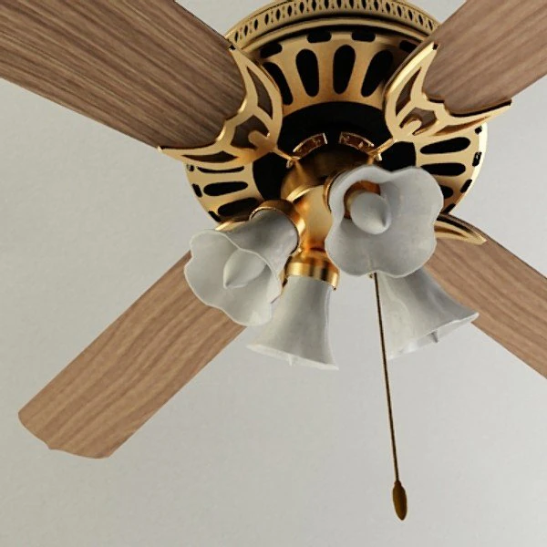 ceiling fan 3D Model .c4d .max .obj .3ds .fbx .stl .blend 