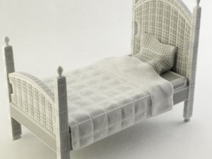 kid bed Model 3D
