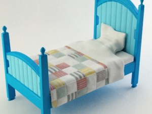 kid bed Model 3D