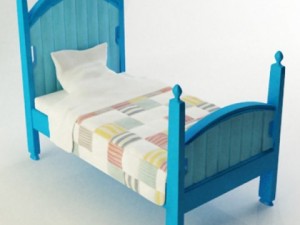 kid bed Model 3D