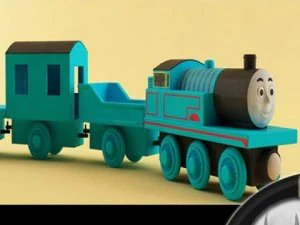 trem de brinquedo Modelo 3D