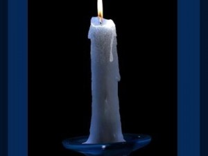 blue candle 3D Modell