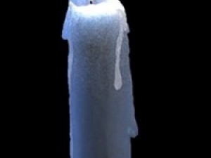 blue candle 3D Modell