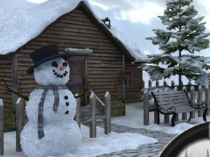 snow house scene 3D Model