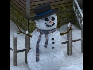 kar evi sahnesi 3D Model