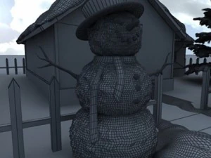 kar evi sahnesi 3D Model