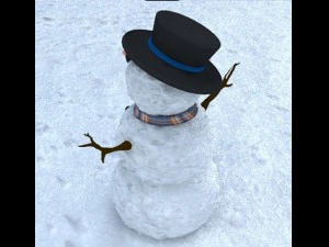 kar evi sahnesi 3D Model