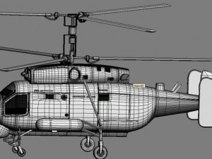 ka25a helicopter Model 3D