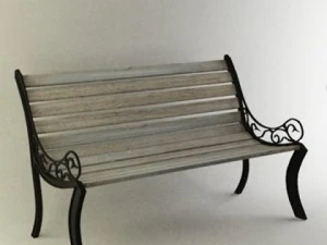 banc Modèle 3D