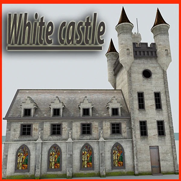 beyaz kale 3D Model .c4d .max .obj .3ds .fbx .stl .blend 