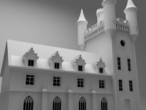 white castle 3D Model