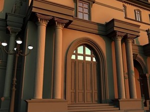 public building Modelo 3D