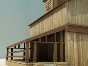 wooden house 1 3D 모델