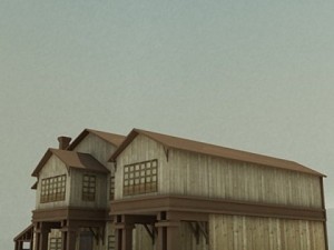 wooden house 1 3D 모델