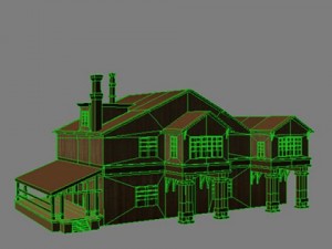 wooden house 1 3D 모델