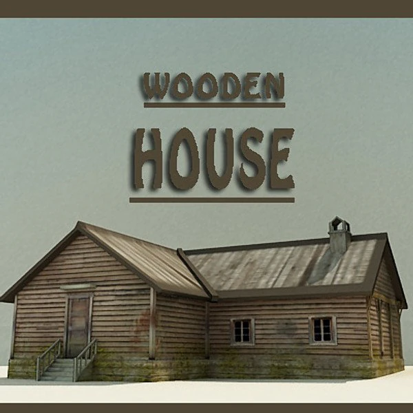 ahşap ev 2 3D Model .c4d .max .obj .3ds .fbx .stl .blend