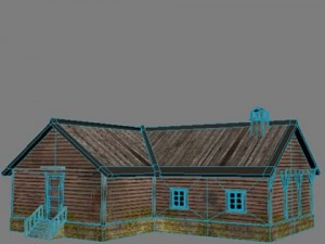 wooden house 2 Modelo 3D