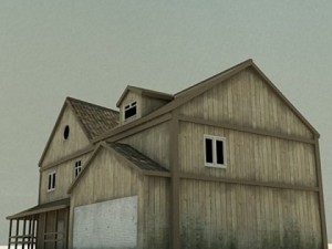 wooden house 3 Model 3D