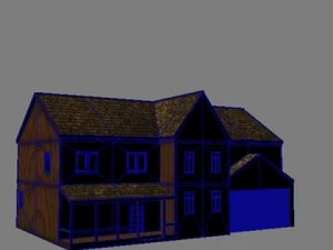 ahşap ev 4 3D Model