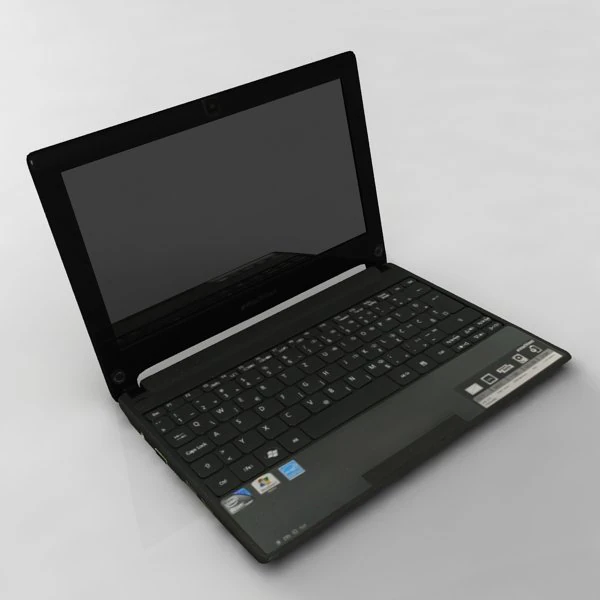 notebook laptop acer emachines 355 3D Model .c4d .max .obj .3ds .fbx .stl .blend