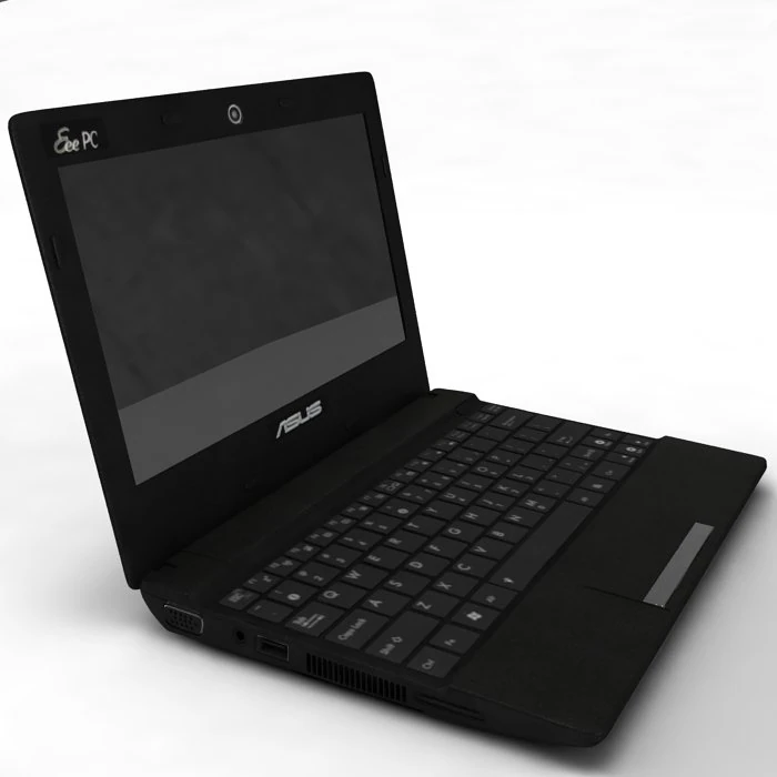 laptop asus x101h 3D Model .c4d .max .obj .3ds .fbx .stl .blend 