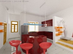 house  inside 1 floor 3D Model