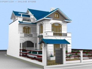 house  inside 1 floor 3D Modell