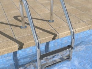pool ladder 00 3D Model