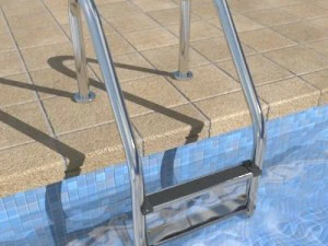 泳池梯00 3D 模型