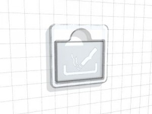 wall ashtray 01 Modello 3D