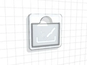 wall ashtray 01 3D Model