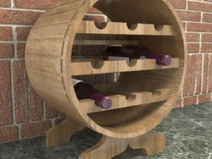 wine holder 01 3D Model
