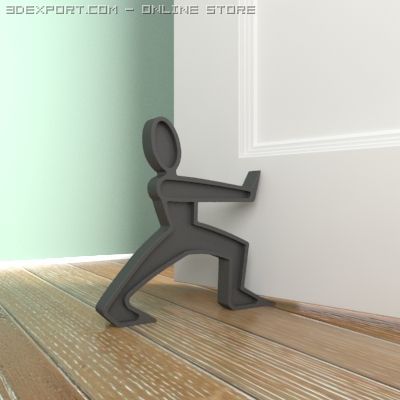 doorstop 00 3D Model .c4d .max .obj .3ds .fbx .stl .blend 