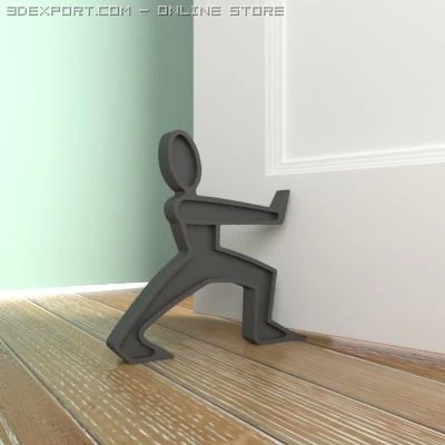 doorstop 00 3D Model .c4d .max .obj .3ds .fbx .stl .blend 