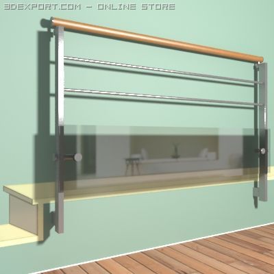 railing 00 Model 3D .c4d .max .obj .3ds .fbx .stl .blend 