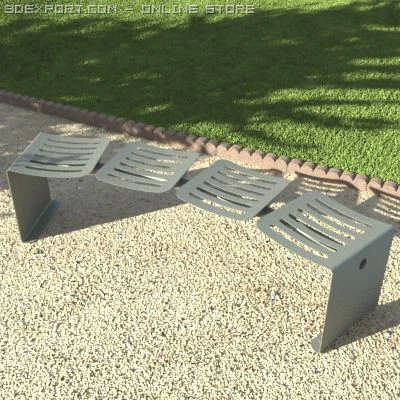bench 05 3D Model .c4d .max .obj .3ds .fbx .stl .blend 
