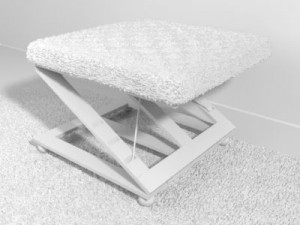 footstool 01 3D Model