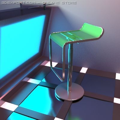 stool 02 3D 모델 .c4d .max .obj .3ds .fbx .stl .blend 