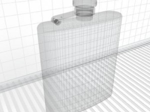 hip flask 01 3D Модель