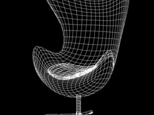 fauteuil egg 3Dモデル
