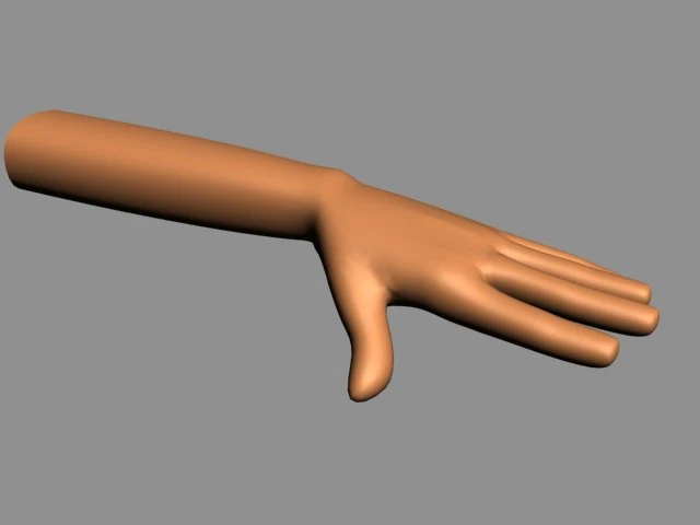 hand rigged 3D Model .c4d .max .obj .3ds .fbx .stl .blend