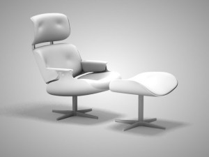 long chair eames 3D 模型