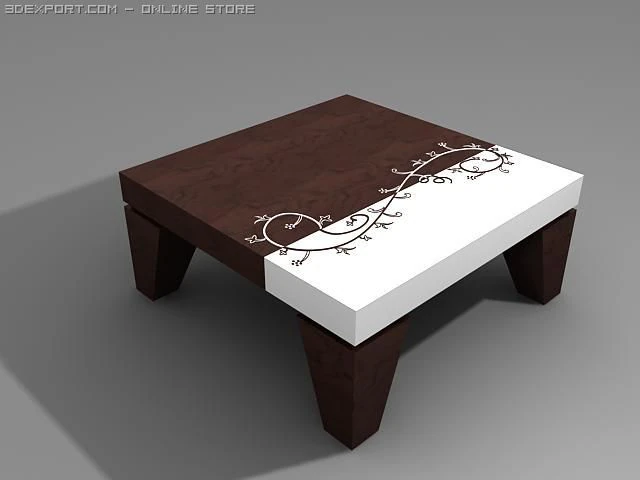 designer table 3D Model .c4d .max .obj .3ds .fbx .stl .blend