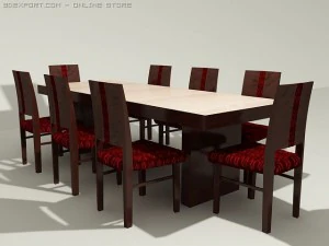 Rechteckiges Essen 3D Modell