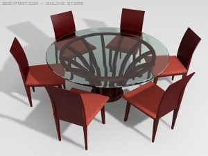 round table Modèle 3D