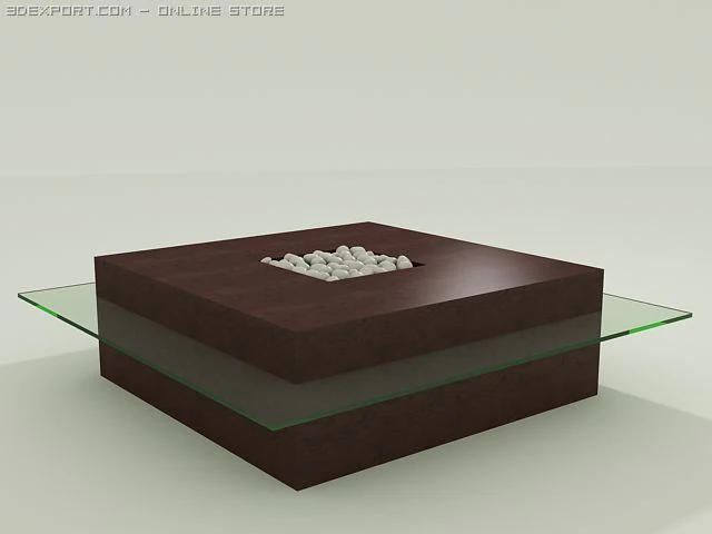 pebble table 3D Model .c4d .max .obj .3ds .fbx .stl .blend 